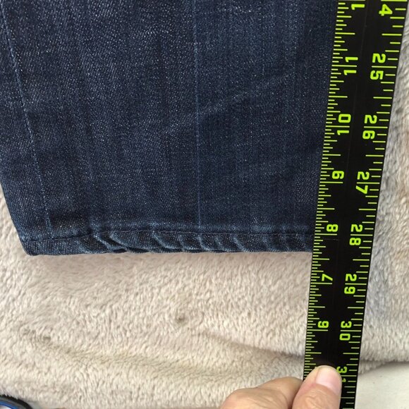 7 For All Mankind Womens Jeans Size 26 Blue Denim Straight Leg Dark Wash Casual - Picture 6 of 16